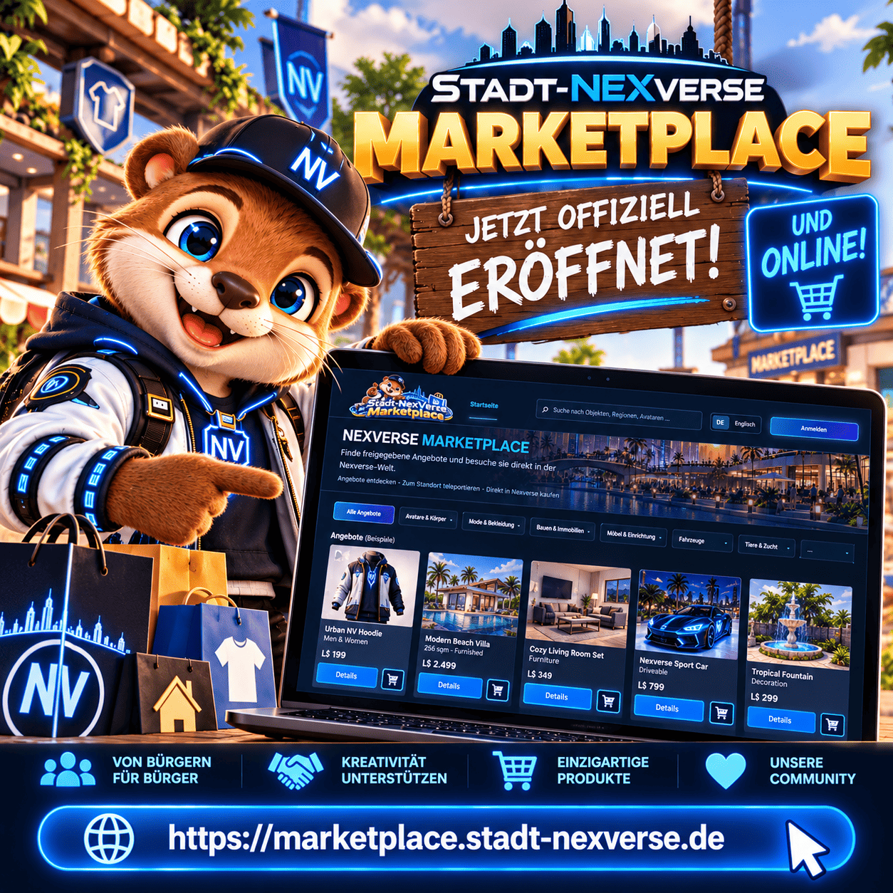 Bild zum Artikel Marketplace Eröffnet!